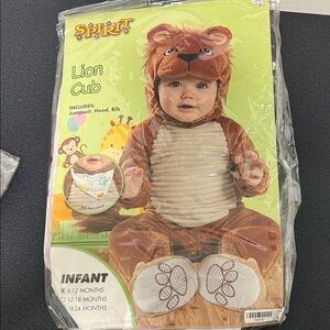 Spirit Infant Lion Costume with Brown and Cream Colors